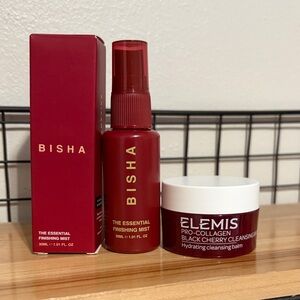 ELEMIS Pro-Collagen Black Cherry Cleansing Balm and Bisha Finishing Mist Set
